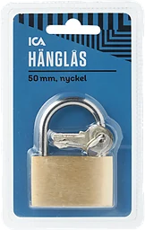 Hänglås 50mm med nyckel ICA