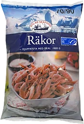 Räkor med Skal Frysta 1kg Polar Seafood