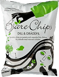 Chips Dill & gräddfil 200g Bjäre Chips