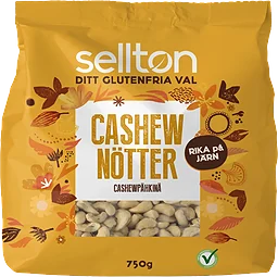 Cashewnötter 750g Sellton