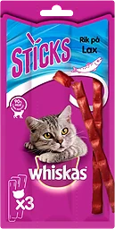 Kattgodis Sticks Lax 3-p Miljömärkt Whiskas