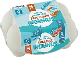 Ägg 6p Frigående Inomhus Medium