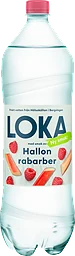 Hallon Rabarber, Loka Kolsyrat Vatten Pet