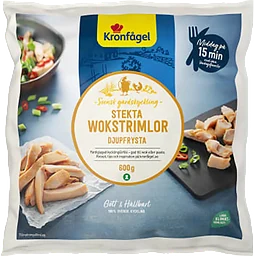 Wokstrimlor Kyckling Stekta Fryst 600g Kronfågel