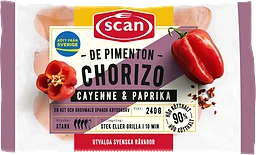Chorizo de pimenton 90% Kötthalt 240g Scan