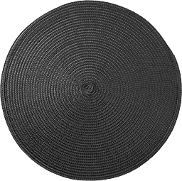 Tablett Ines Svart D:38cm ICA