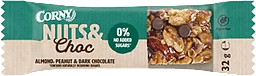 Bar Nuts & Choc Almond 32g Corny