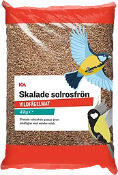Vildfågelmat Solrosfrön skalade  4kg ICA