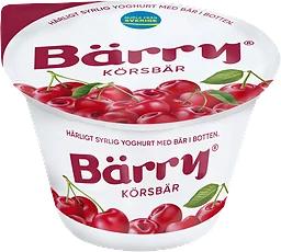 Yoghurt Körsbär 2,7% 250g Bärry