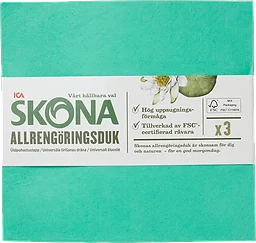 Allrengöringsduk 3-p ICA Skona