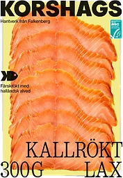 Laxfilé Färsk Kallrökt 300g Miljömärkt Korshags
