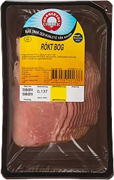 Rökt bog skivad ca 150g Vaggeryds Chark