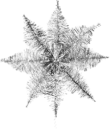 Julgransstjärna Glitter Silver ICA