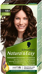 Hårfärg Natural & Easy Mocka Chokladbrun 584 1-p  Schwartzkopf
