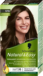 Hårfärg Natural & Easy Äkta Kastanj Mellanbrun 570 1-p Schwartzkopf