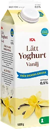Vaniljyoghurt Lätt 0,5% 1000g ICA