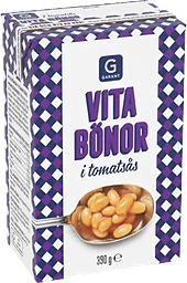 Vita Bönor i  Tomatsås