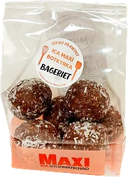Chokladbollar Med Kokos 6-pack ca 300g ICA Maxi Botkyrka