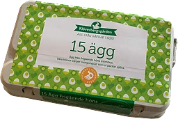 Ägg M Frigående 15-pack Klöverbergsgården