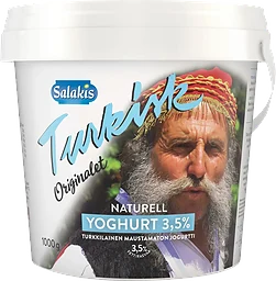 Yoghurt Naturell Turkisk 3.5% 1000g Salakis