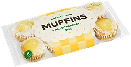 Citronsmak Krämfyllda Muffins 8p