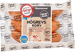 Högrevskorv 225g 82% Kötthalt Rybergs Charkuteri
