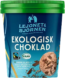 Glass Choklad 500ml KRAV Lejonet & Björnen