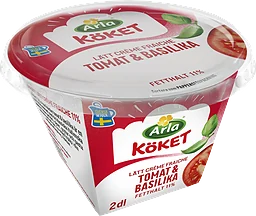 Lätt Crème fraiche Tomat & Basilika 11% 2dl Arla Köket®