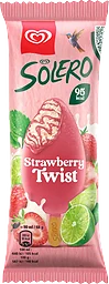 Glass Strawberry twist 1-p Solero