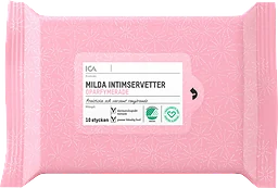 Intimservetter oparfymerade 10-p ICA Hjärtat