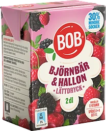 Lättdryck Björnbär & hallon Koncentrat 2dl BOB