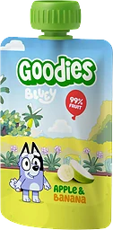 Barnsnacks Bluey apple & banana 3år 100g Goodies