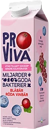 Fruktdryck Blåbär Röda vinbär Utan tillsatt socker 1l Proviva