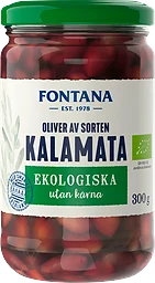 Kalamataoliver utan kärna Ekologisk 300g Fontana