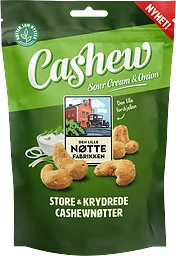 Cashewnötter Sour Cream & Onion 150g DL Nöttefabrikken