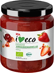 Jordgubbsmarmelad 400g ICA I love eco
