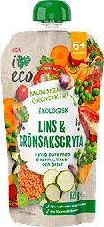Barnmat Lins & grönsaksgryta 6m Ekologisk 120g ICA I love eco