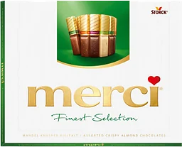 Chokladask Finest selection Grön 250g Merci