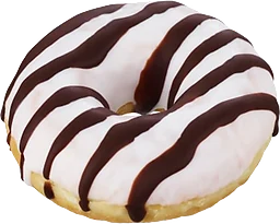 Donut Mini White Choco Stripes Bageri La Lorraine
