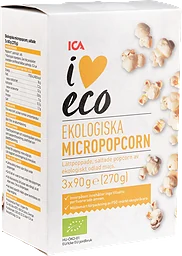 Mikropopcorn Saltade 3-p 270g ICA I love eco