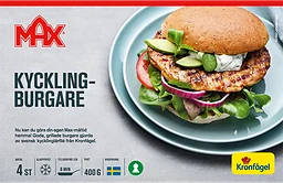 Kycklingburgare Fryst 400g Max