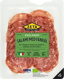 Salami Fänkål Ekologisk 70g Zeta
