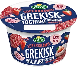 Yoghurt Grekisk jordgubb 0% 200g Arla®