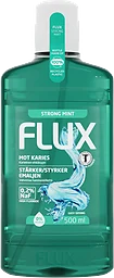 Munskölj Strong Mint 0,2% fluor 500ml FLUX