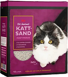 Kattsand Vit bentonit Parfymerad 10l ICA