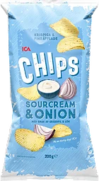 Chips Sourcream & Onion 200g ICA