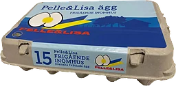 Ägg Frigående M 15-p Pelle&Lisa