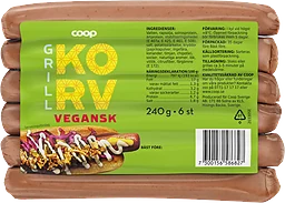 Grillkorv Vegansk