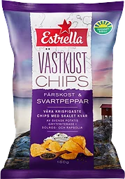 Västkustchips Färskost & Svartpeppar