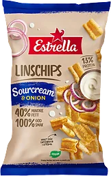 Linschips Sourcream & onion 110g Estrella